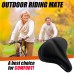 Wide Bike Saddle Seat, USHAKE Bike Seat Cushion, Most Comfort Foam Padded Breathable Big Bicycle Saddles for Men or Women