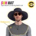 Super Wide Brim Fishing Hat Bucket Hat, Safari Hat UPF 50+ Sun Protection Hat Boonie Hat Cap for Men or Women Outdoor Fishing Hunting Gardening Hiking Camping Farming 