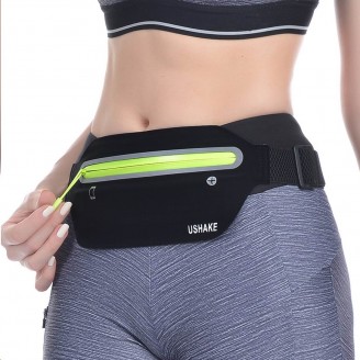 USHAKE Bounce Free Hands Free Workout Reflective Waist Pack(BELT-04)